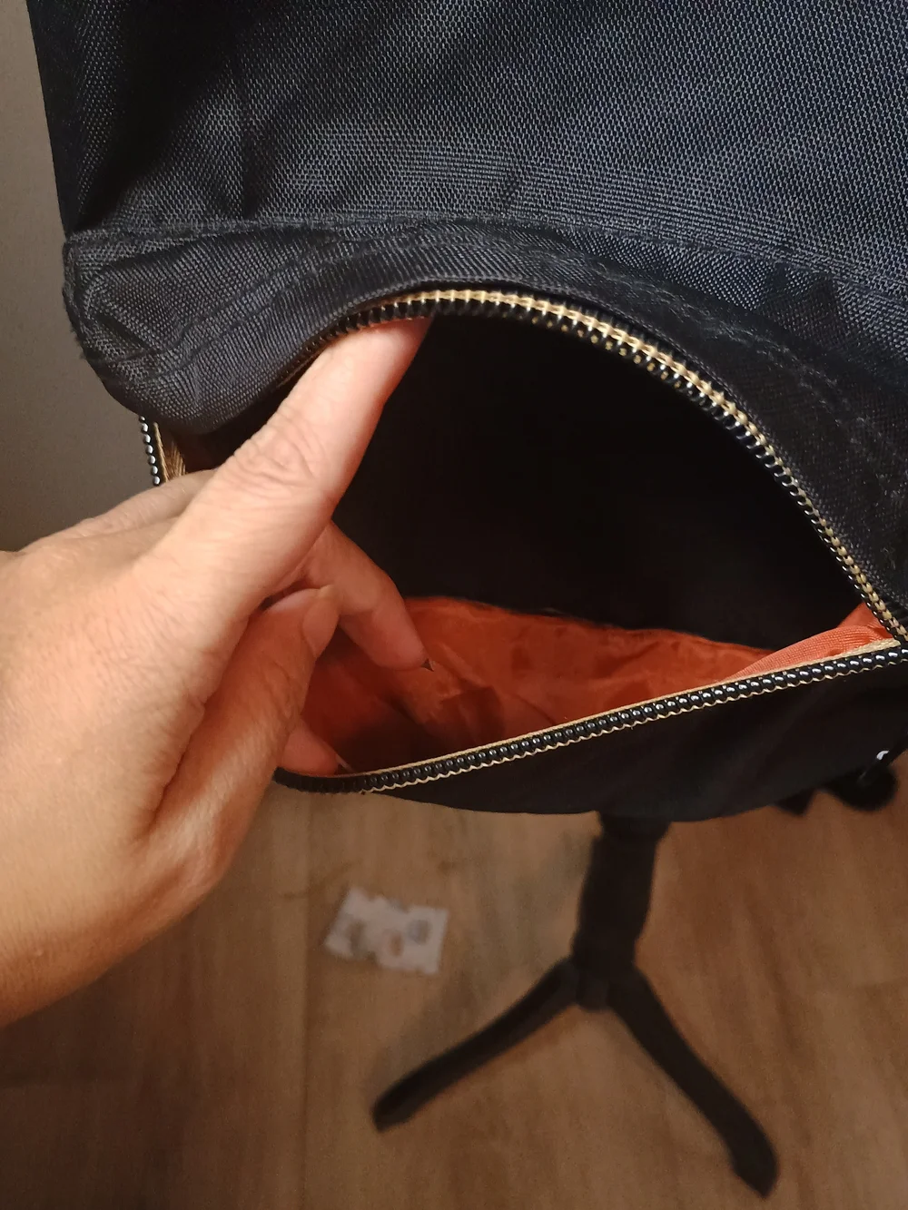 Poler Classic Rucksack Backpack Black & Orange